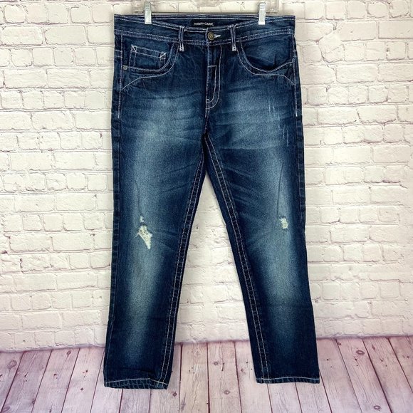 Modern Culture Men's Slim Straight Blue Jeans. Size: 34 x 30 - Picture 1 of 10